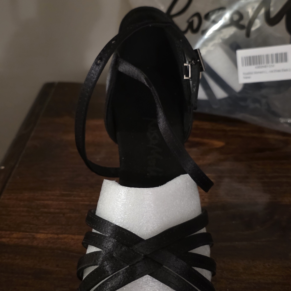 Dancing, Chic Black Strappy Women's Heels